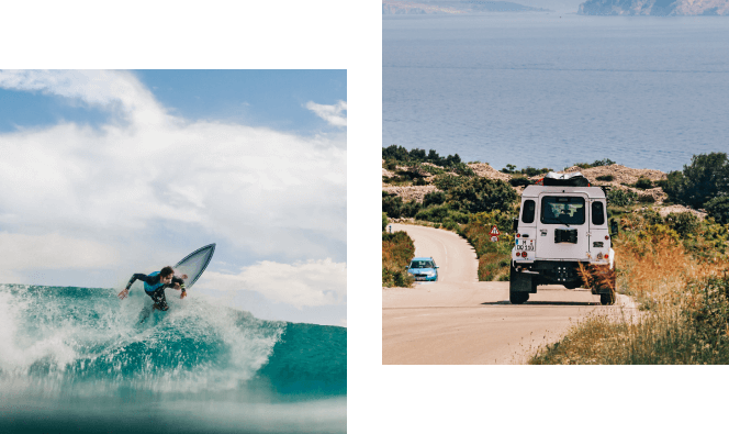 person Surfing on a beach